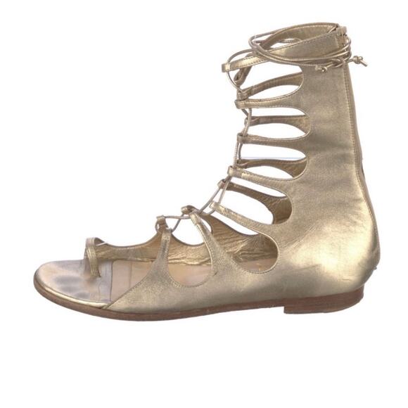 7/37 Christian Louboutin Leather Gladiator Sandals Size: 7 | US7, IT37 - Picture 1 of 5